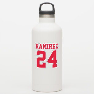 O número de Jersey personalizado e o adesivo de no