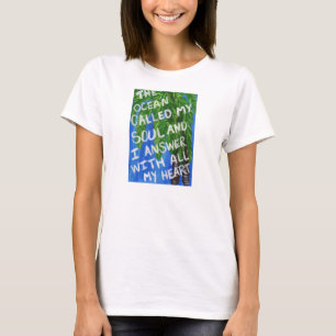 O oceano chamado minha camisa da alma T
