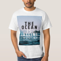 O Oceano Está Chamando Camiseta Surf