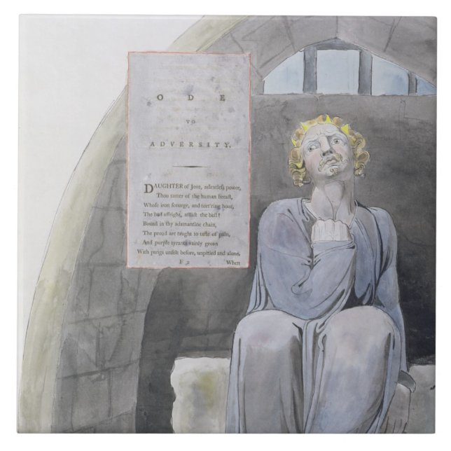 O ode à adversidade, projeta 37 'dos poemas de Tho (Frente)