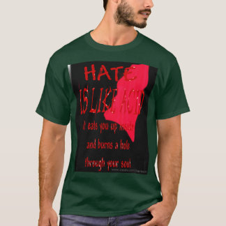 O Ódio É Como Uma Camiseta De Sangue Ácida