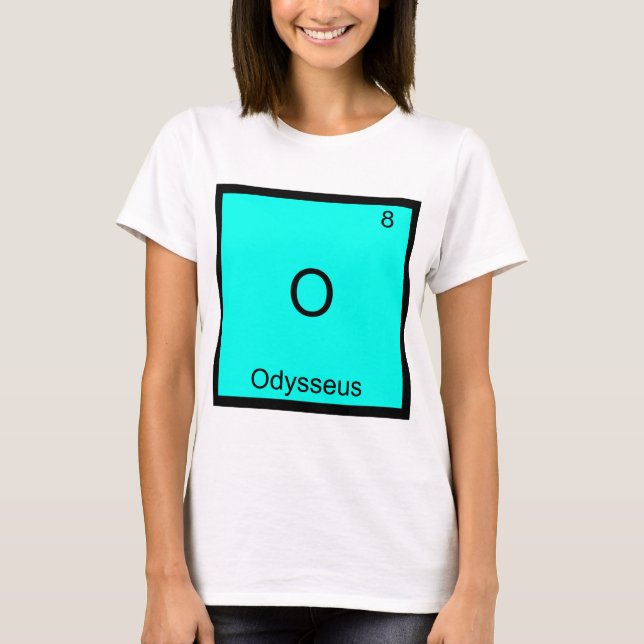 O - Odysseus Camiseta Engraçada de Símbolo de Elem (Frente)