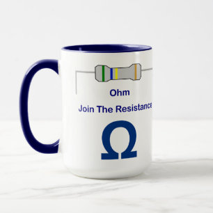 O ohm junta-se à caneca da resistência