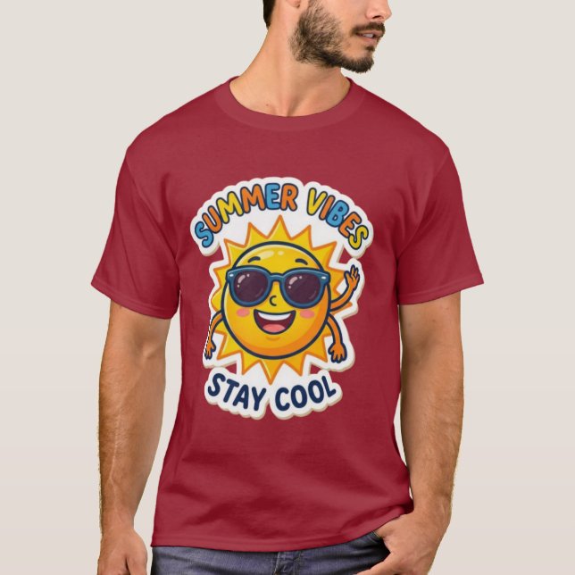 O Olhar Ensolarado | Camiseta de Verão para se Sen (Frente)