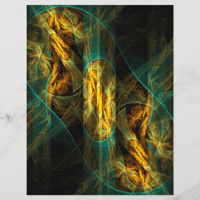 O Olho da Lanterna de Arte Abstrato da Selva (Frente)