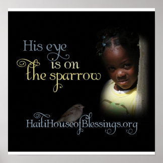 O Olho dele está no Poster de Sparrow