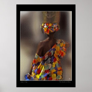 O ombro do poster de África