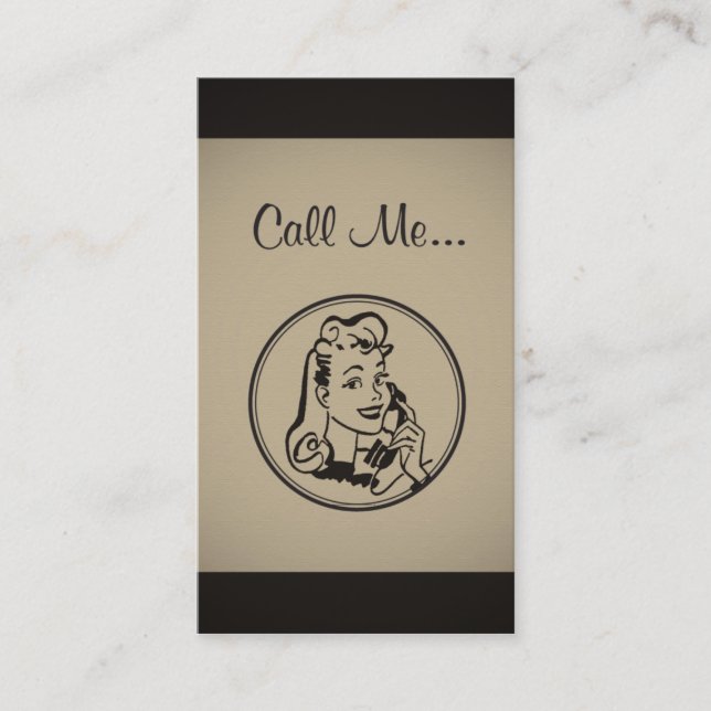 O operador chama-me cartão de visita (Frente)