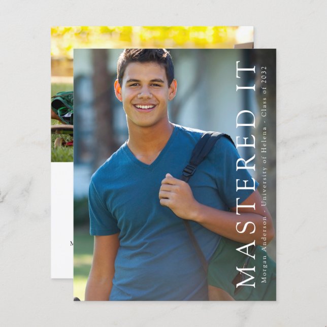 O ORÇAMENTO Mastered IT Formando Anunciado (Frente/Verso)