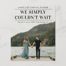 O Orçamento Não Pôde Esperar O Anúncio De Casament