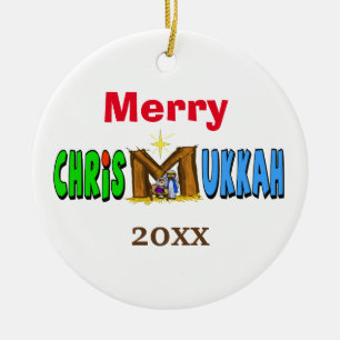 O ornamento alegre do comedoiro de Chrismukkah