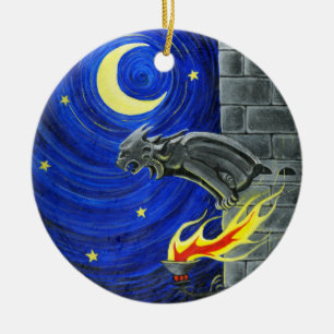 O ornamento da árvore da gárgula