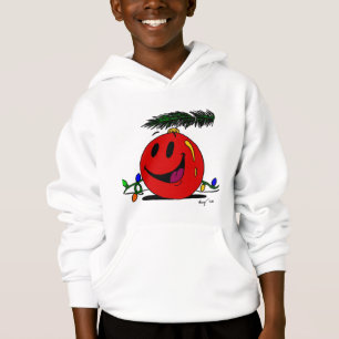 O ornamento feliz caçoa a camisola encapuçado