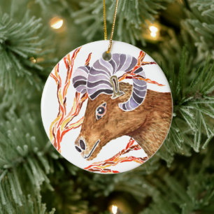 O Ornamento Ram — Jesse Tree Keepsasasasaac