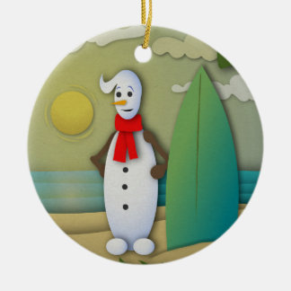 O Ornamento Summertime Snowman