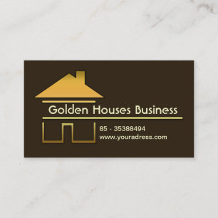 o ouro abriga o cartão de visita