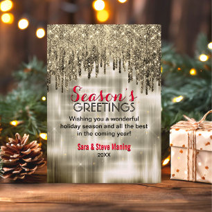 O ouro bege chico pinga brilho Natal ano novo