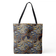 O Ouro Black Arabesque Tote Bag