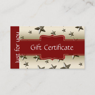 O ouro brilhante personalizado Stars o certificado