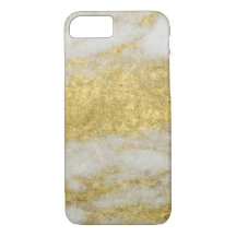 O ouro de mármore branco Sparkles capas de