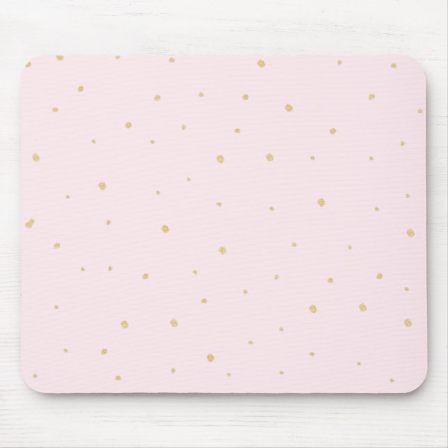 O ouro pontilha o rosa de Mousepad (Frente)