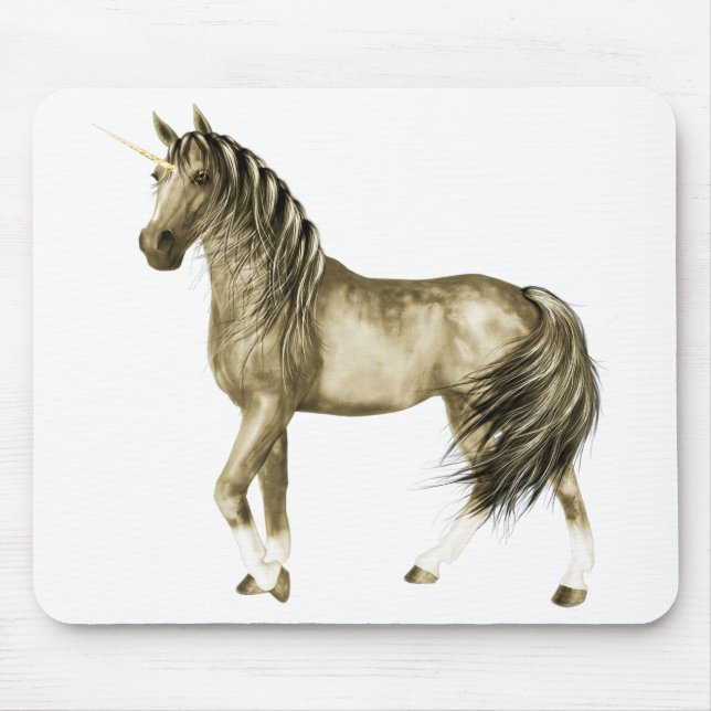 o Ouro Unicorn Mousepad (Frente)