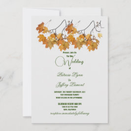 O Outono Artístico Deixa Convites De Casamento