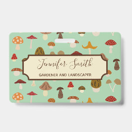 O outono cresce rapidamente crachá do negócio