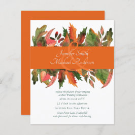 O outono de outono do ORÇAMENTO deixa Convites de