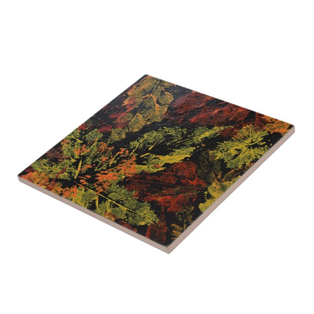 O outono deixa Azulejo cerâmico (Lateral)