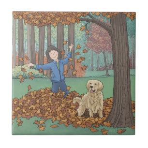 O outono deixa Azulejo cerâmico