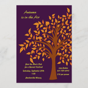 O outono está no convite do ar