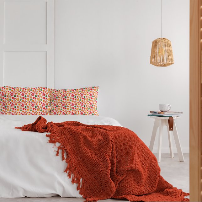 O outono Vibrante deixa padrão multicolorido (Vibrant Autumn Leaves Multi-Colored Pattern Pillow Case)