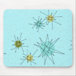 O ovo Starbursts atômico icónico azul Mousepad do<br><div class="desc">O teste padrão atômico icónico azul de Starbursts Mousepad do ovo deste pisco de peito vermelho caracteriza starbursts atômicos icónicos. Isso é direito! A velha escola, fundo colorido azul do ovo do pisco de peito vermelho com salpicos do ouro é o contexto perfeito para a turquesa vibrante, o aipo reconfortante,...</div>