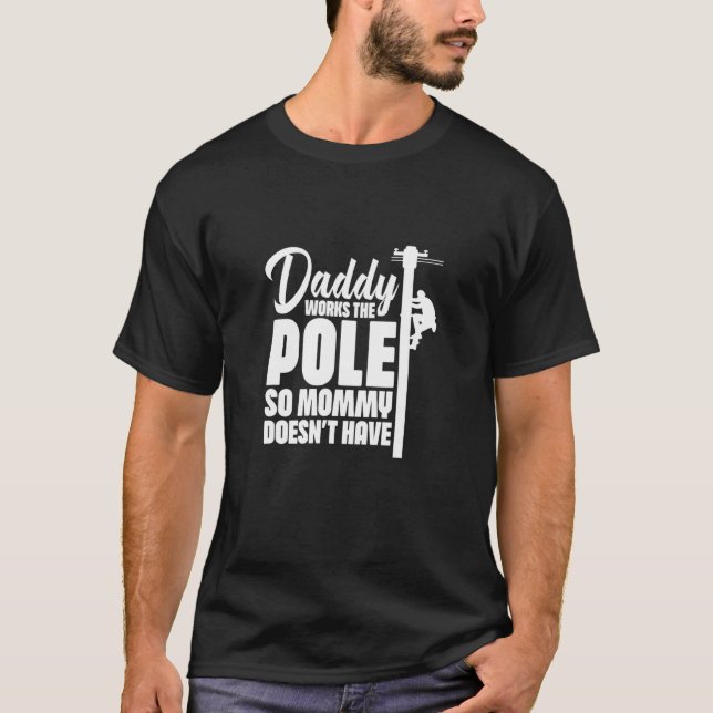 O Pai Lineman Pai Funciona O Polo Para Que A Mamãe (Frente)