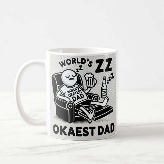 O Pai mais Okayest do mundo! Caneca (Esquerda)