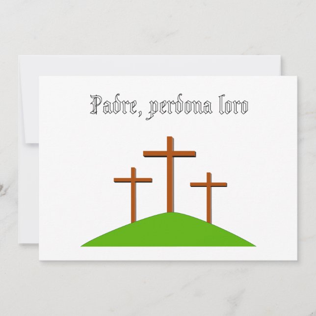 O pai perdoa-lhes o cartão (Frente)