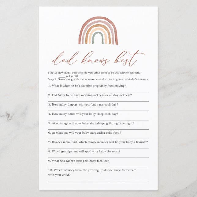 O Pai Rainbow Sabe O Melhor Jogo (Frente)