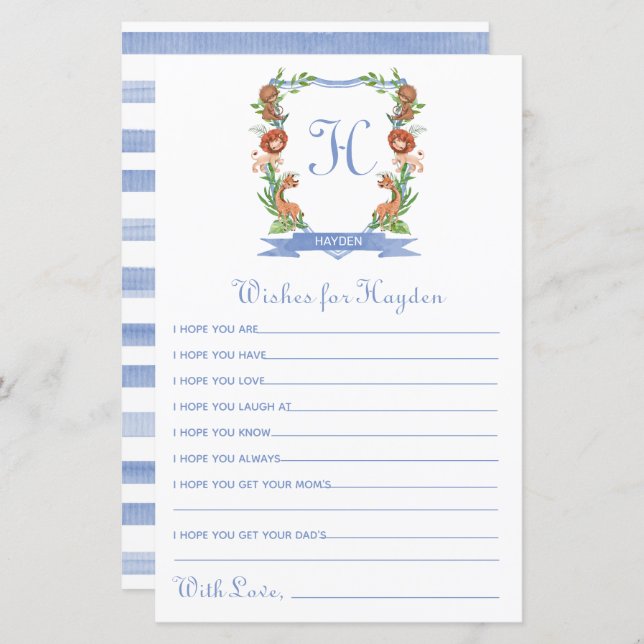 O Paixão Safari Selva Desejo para Bebê (Frente/Verso)