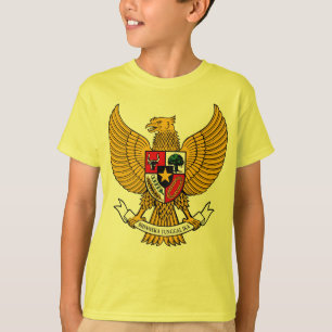 o pancasila do garuda caçoa a camisa - amarelo