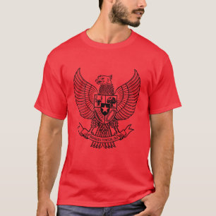 o pancasila do garuda caçoa a camisa - preto