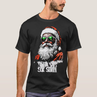 O Papai Noel Diz Seis Sete Camiseta Vintage de Nat