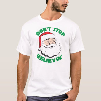 O papai noel, não para camisas de Believin T