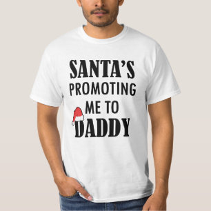 O papai noel promoveu-me à camisa do novo papai do