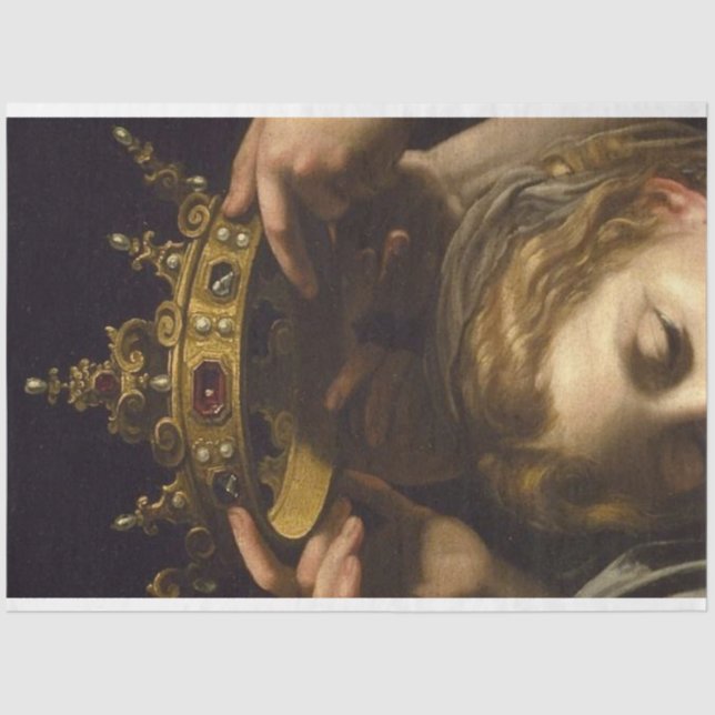 O papel de Decoupage do Crowning (Frente )