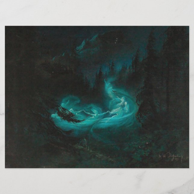 O Papel do Álbum de Recortes da Dança das Fadas (Frente)