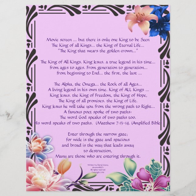 O Papel Personalizado de Escrita em Estrada Estrei (Frente)