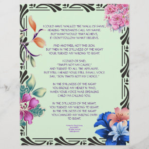 O papel personalizado poesia da estrada estreita