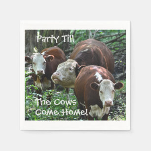 O partido até as vacas vem o guardanapo de papel
