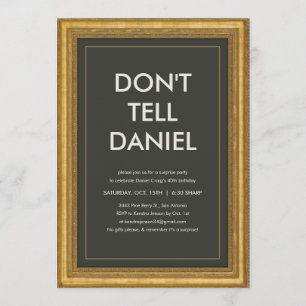 O partido de surpresa não diz convites